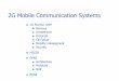 2G Mobile Communication Systems