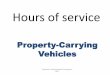 Hours of service - Southern Refrigerated Transport - SRT