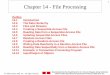 Chapter 14 - File Processing -