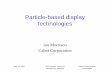 Particle-based display technologies -