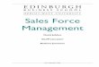 Sales Force Management - Edinburgh Business School Distance