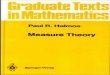 Measure Theory (Graduate Texts in Mathematics)