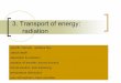 3. Transport of energy: radiation