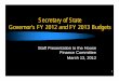 Sec of State FY 2013