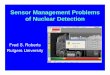 Sensor Management Problems of Nuclear Detection