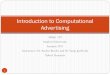 Introduction to Computational Advertising - Stanford University