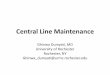 Central Line Maintenance - University of Rochester Medical Center