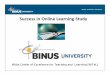 Success in Online Learning Study