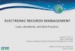ELECTRONIC RECORDS MANAGEMENT