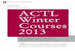 Faculty of Law Amsterdam Centre for Tax Law ACTL Winter Courses