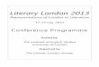 Literary London 2013