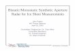 Bistatic/Monostatic Synthetic Aperture Radar for Ice Sheet