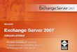 Microsoft Exchange Server 2007 - Windows User Group - Czech