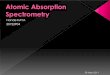 Atomic Absorption Spectrometry - Hacettepe œniversitesi