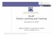 OLAT Online Learning and Training