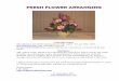 Fresh Flower Arranging 2012 - Edible Crafts for Kids and