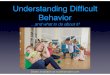 Understanding Difficult Behavior - Noah Kempler