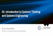 01. Introduction to Systems Thinking and Systems Engineering