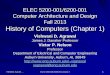 ELEC 5200-001/6200-001 Computer Architecture and Design Fall 2013