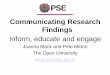 Communicating Research Findings