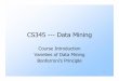 CS345 ---Data Mining - Stanford University