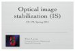 Optical image stabilization (IS) - Stanford University