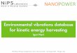 Environmental vibrations database for kinetic energy harvesting
