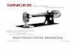 THE SINGER MANUFACTURING CO. INSTRUCTION MANUAL