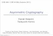 Asymmetric Cryptography - University of Washington
