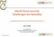 World food security Challenges for Namibia