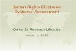 Human Rights Electronic Evidence Assessment