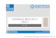 General Biology I Test I