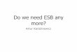 Do we need ESB any more? - LK - Wiadomo›ci