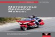 Motorcycle operator Manual - In