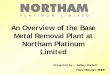 An Overview of the Base Metal Removal Plant at Northam