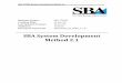 SBA System Development Method - Small Business Administration