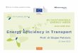 Energy Efficiency in Transport