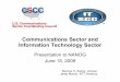Communications Sector and Information Technology Sector