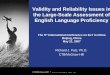 Validity and Reliability Issues in the Large-Scale Assessment