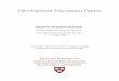 Development Discussion Papers - Harvard University