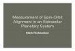 Measurement of Spin-Orbit Alignment in an Extrasolar Planetary