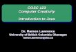COSC 123 - Introduction to Java