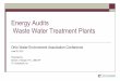 Energy Audits Waste Water Treatment Plants