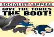 ISSUE 350! GIVE THE TORIES THE BOOT!