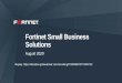 Fortinet Small Business Solutions