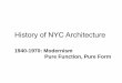 History of NYC Architecture