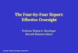 The Four-by Four Report: Effective Oversight