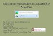 Revised Universal Soil Loss Equation in SnapPlus