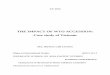 THE IMPACT OF WTO ACCESSION: -Case study of Vietnam-
