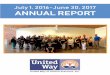 July 1, 2016-June 30, 2017 ANNUAL REPORT